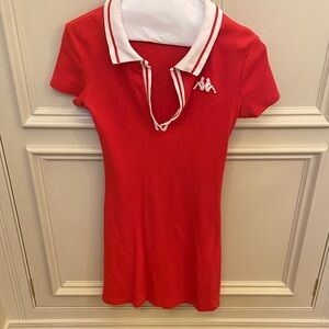Kappa Red Mini Dress with White Collar